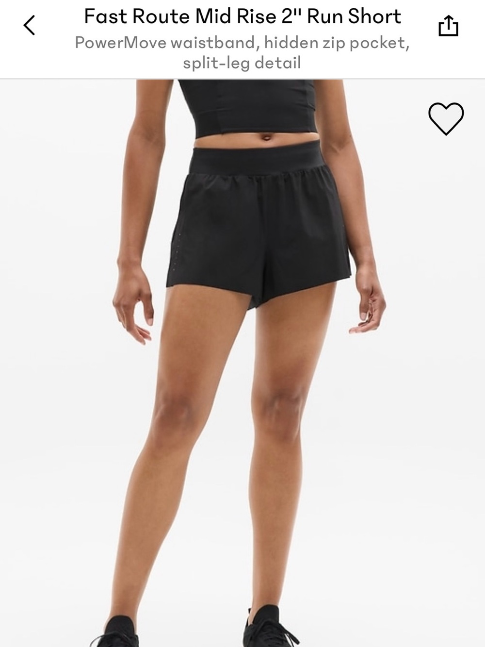 BUNDLE — Athleta Fast Route Mid Rise Running Shorts XS Black and Cardinal Red - Picture 2 of 9